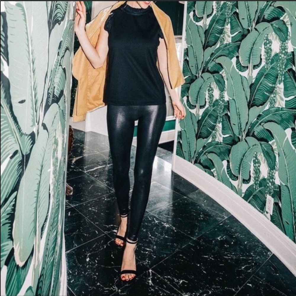 Spanx Faux Leather Leggings - Picture 1 of 7